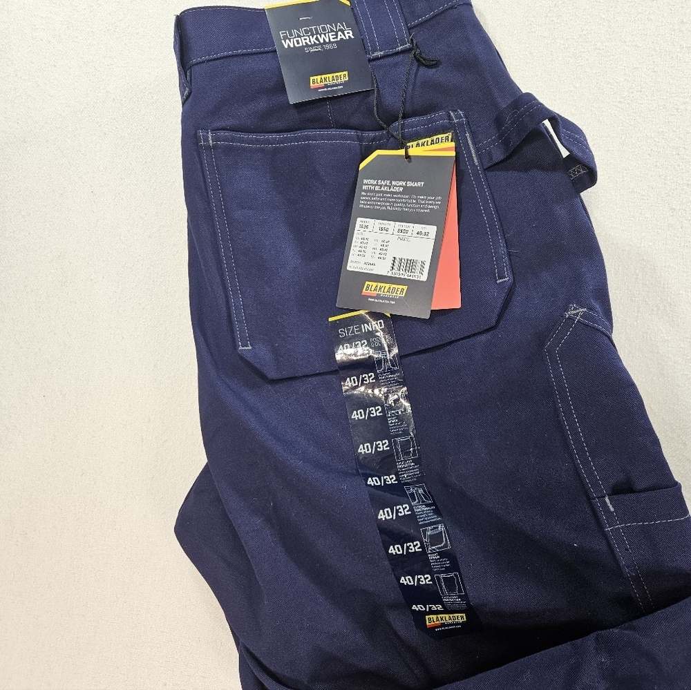 Blåkläder 1636 FR Flame Resistant Work Pants 40x32 NWT - Picture 2 of 9